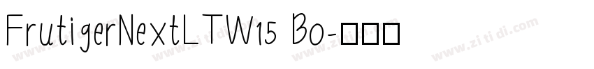 FrutigerNextLTW15 Bo字体转换